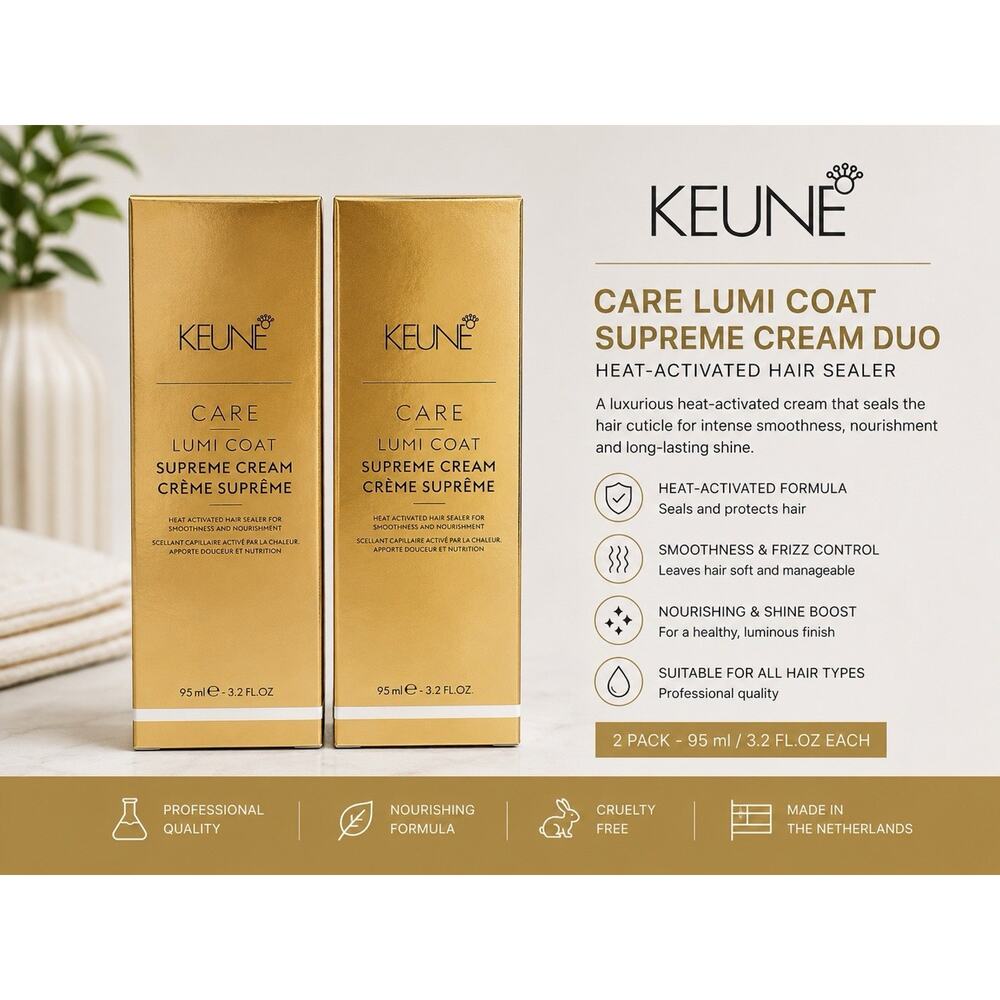 KEUNE Care Lumi Coat Supreme Cream Duo 3.2 fl oz Heat Activated Hair